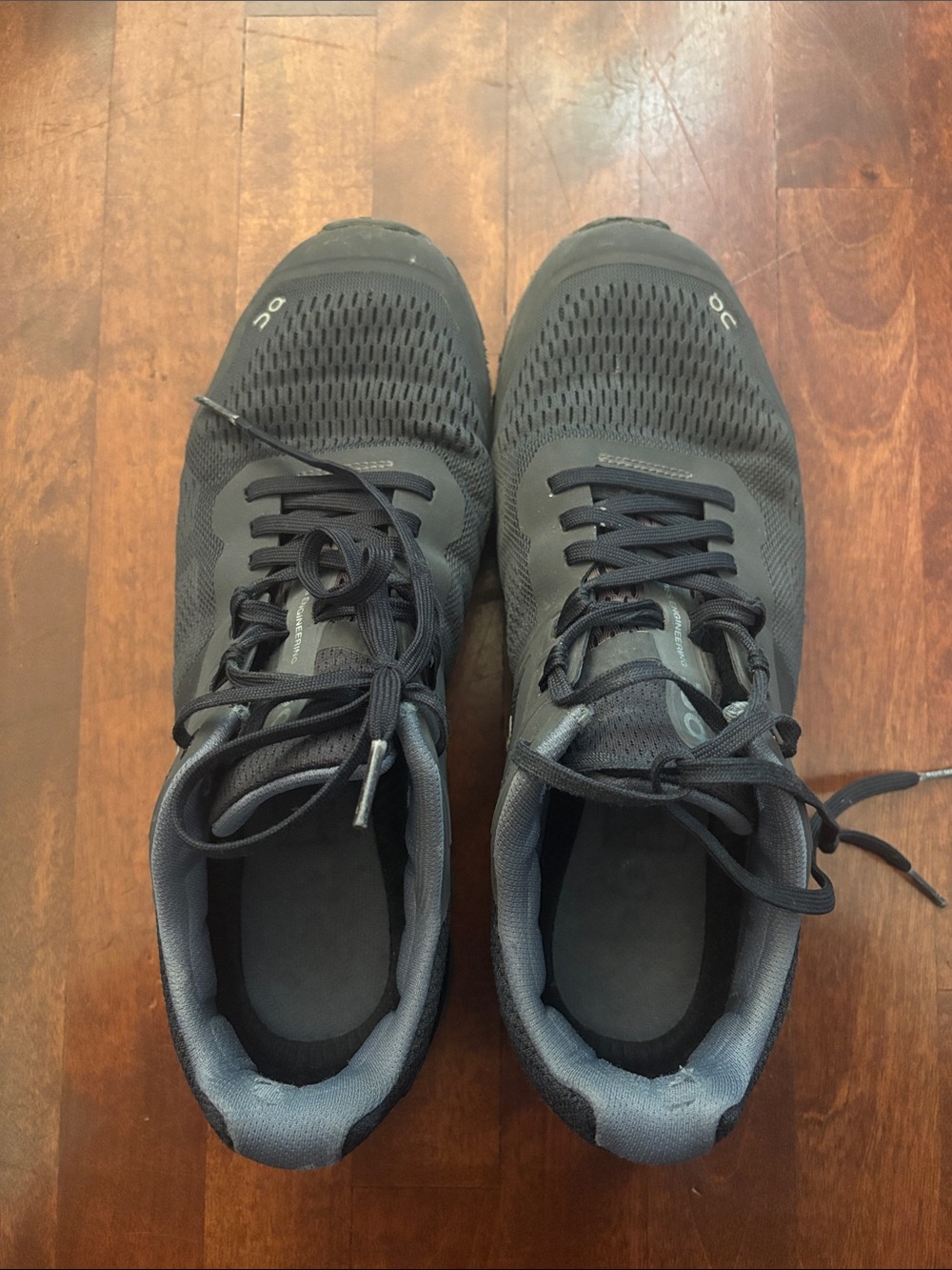 On Running Men's Black Athletic Lace-Up Trainers